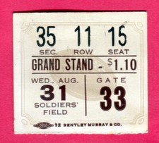 RARE FOOTBALL TICKET STUB-1938 REDSKINS/COLLEGE ALL STARS-8/31/38-GEORGE HALAS