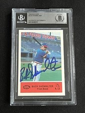 BUCK SHOWALTER 1983 NASHVILLE SOUNDS SIGNED AUTOGRAPHED CARD BAS AUTHENTIC