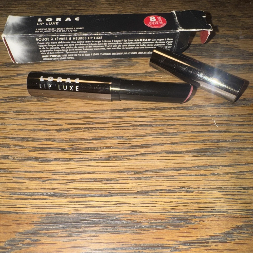LORAC Lip Luxe BURDEOS, ¡NUEVO EN CAJA! Nuevo 1,7 gr 8 horas de larga duración. RARO Foto 3 de 3