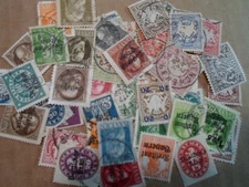 Collection lot 50 different stamps of old Bavaria - Germany