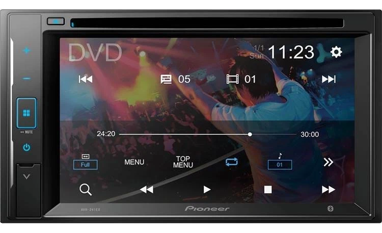 Pioneer AVH-241EX CD/DVD Bluetooth AM/FM Car Stereo For 1995-2004 Toyota Tacoma - Image 3 of 4