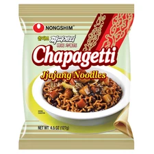 8 Pack - Nongshim Chapagetti Korean Black Bean Jjajang Noodles 4.5 oz per 짜빠게티