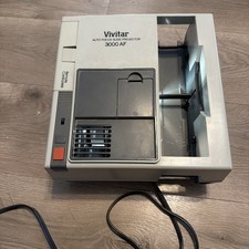 Vivitar 3000AF Tabletop Mount Slide Projector w/ Remote No Tray -WORKS