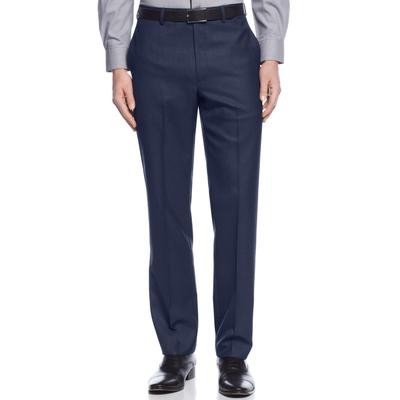 Calvin Klein Mens Slim fit Dress Pants 34 / 34 Navy Blue Solid