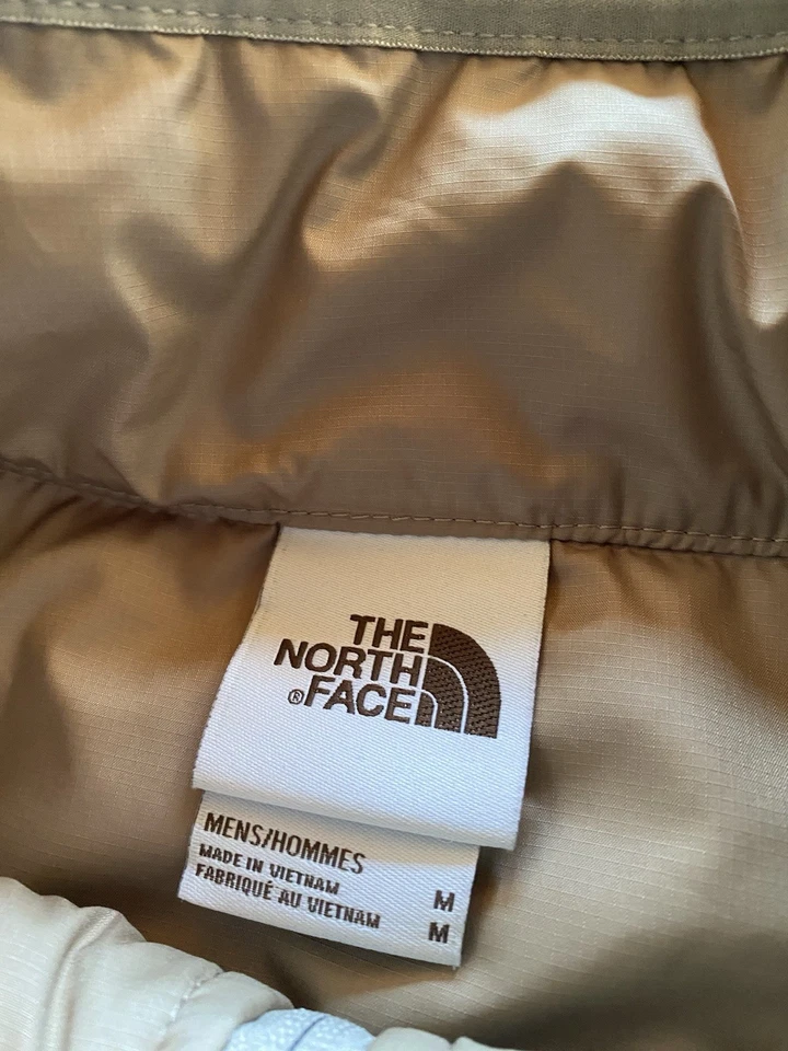 NWOT The North Face Fine Pine Insulated Jacket Men’s Medium Full-Zip Tan Nuptse - Image 4 of 4