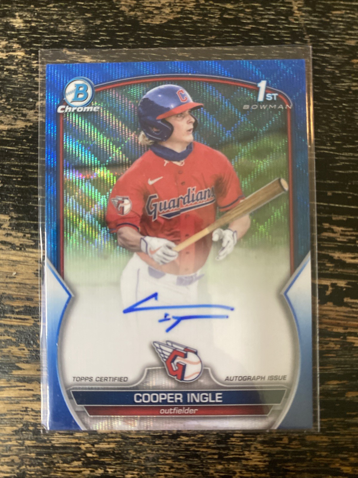 2023 Bowman Chrome Draft 1st Cooper Ingle Auto Blue Wave Refractor/150