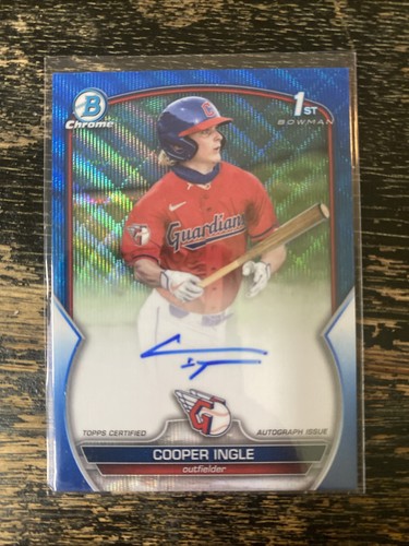 2023 Bowman Chrome Draft 1st Cooper Ingle Auto Blue Wave Refractor/150