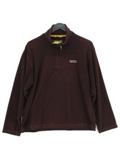 Regatta Men's Jumper M Brown 100 Polyester Mock Neck Pullover