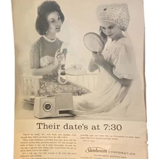 Vtg Sunbeam Print Ad Walkers De Luxe Whiskey May 11 1962 Frame Ready