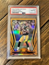 2020 Panini Certified - Rookies Mirror Orange #104 Jordan Love /199 (RC) PSA 10
