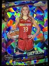 2025 Panini WNBA Prizm - Lucy Olsen #145 - Rookie Variation Cracked Ice (RC)