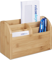 Schreibtisch-Organizer Bambus, Natur | 5 FäCher