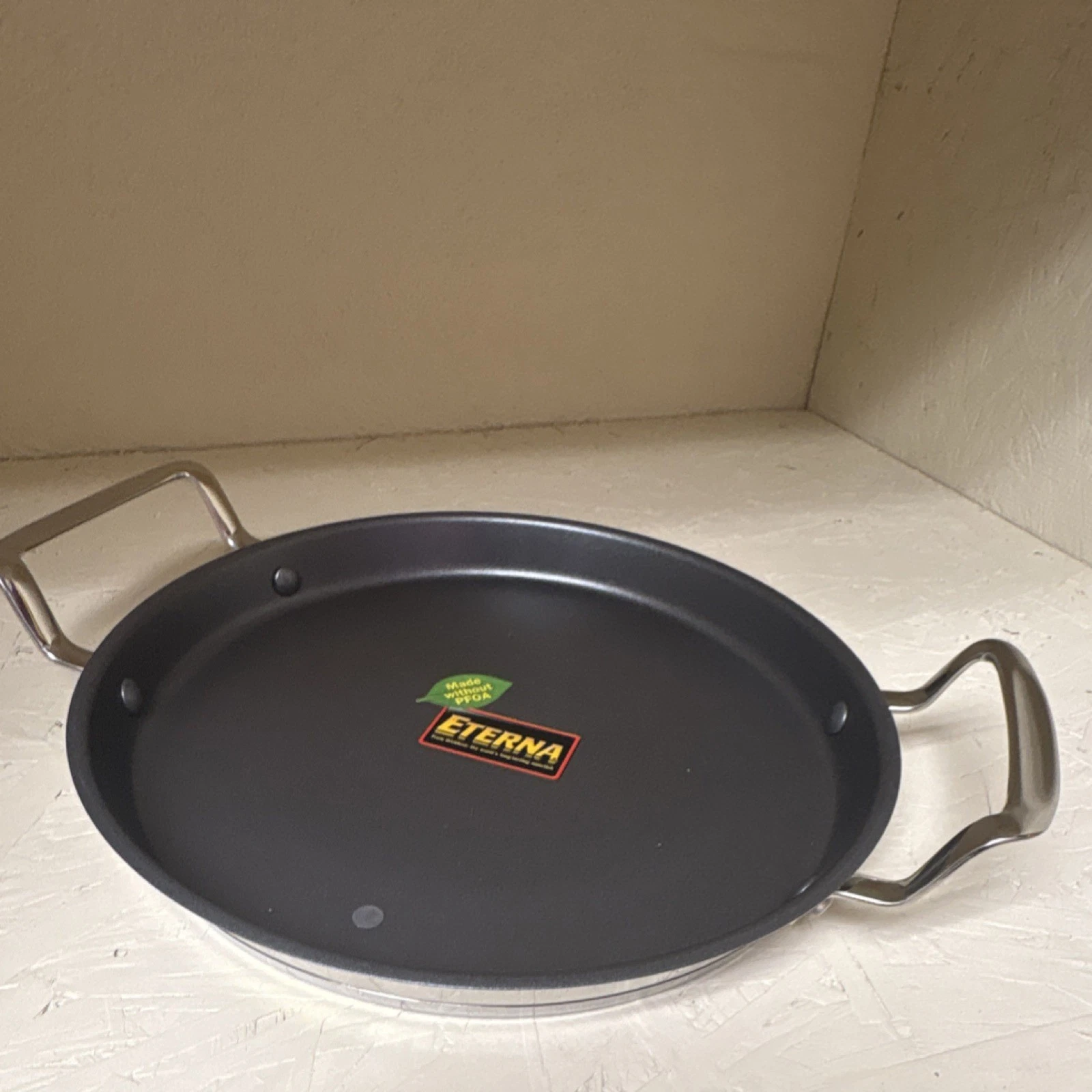 Princess House Culinario Series 9" Induction Non-Stick Stainless Frying Pan wit…