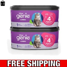 Jumbo 2-Pack Cat Litter Refill Bags - 56 ft, 8- Supply with Odor Control