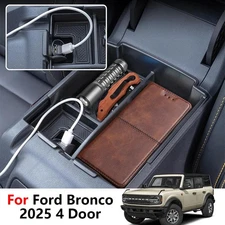 For Ford Bronco 2025 Accessories Center Console Organizer Armrest Storage Tray