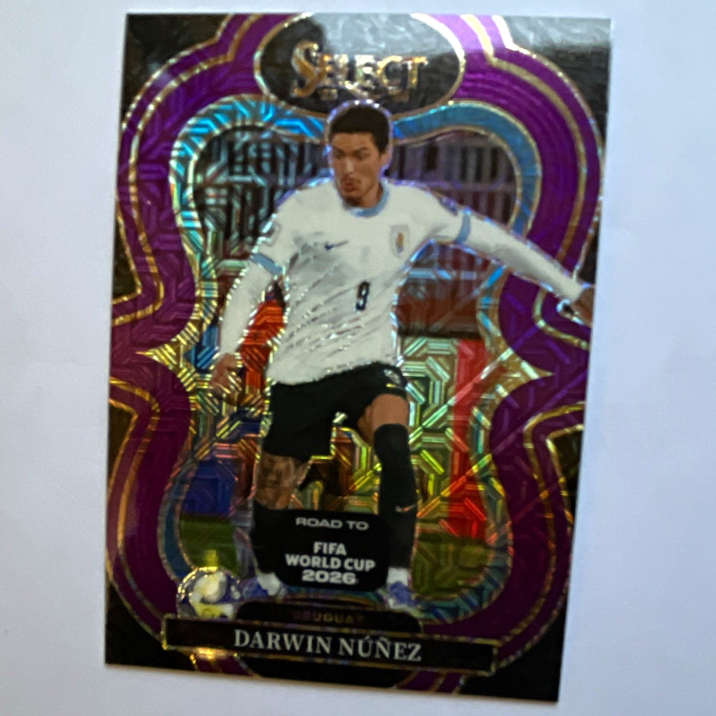 Panini Select FIFA Soccer Darwin Nunez Uruguay Terrace Purple Prizm /75 #97