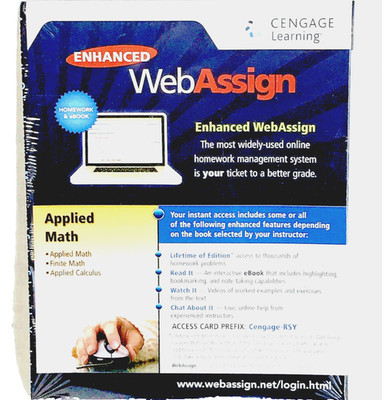 Enhanced WebAssign Applied Math Calculus Cengage Learning NEW Sealed Homework