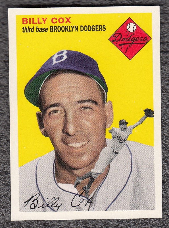 1995 TOPPS BROOKLYN DODGERS ARCHIVES REPRINT 1954 BILLY COX  PACK FRESH