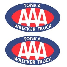 TONKA AAA WRECKER TRUCK SELF ADHESIVE STICKERS SET