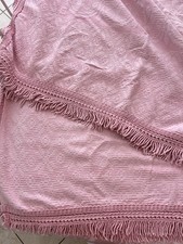 Copriletto matrimoniale In Piquet Antico Rosa