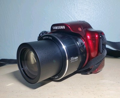 Samsung WB Series WB1100F 16.2MP Digital Camera Wi-Fi & NFC 35x Optical Zoom Red