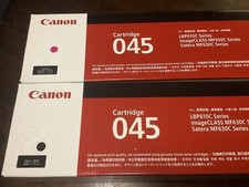 Canon Black  Magenta Original Toner Cartridge 045 LBP610C Series - MF630C NEW