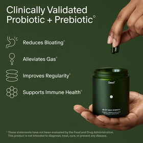 Seed Daily Synbiotic - Digestive & Gut Health - Immune Support - 60ct