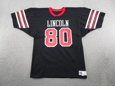 Vintage RUSSELL ATHLETIC Lincoln High School Football Jersey Size L USA Made 90s