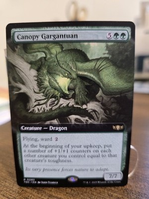 x1 Canopy Gargantuan - Extended Art R MTG Commander: Tarkir: Dragonstorm M/NM, E
