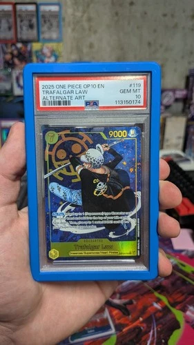 One Piece OP10-119 Royal Blood - Trafalgar Law (Alternate Art) PSA 10
