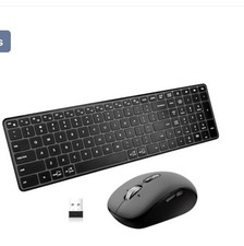 Wireless Keyboard And Mouse Combo Works With Windows Mac Os iOS And Android