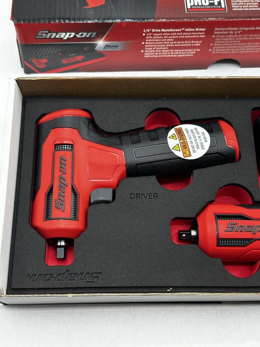 Snap On Tools CTNN13KF Nano/Axcess Tool Kit Red New 1/4drive 2pc