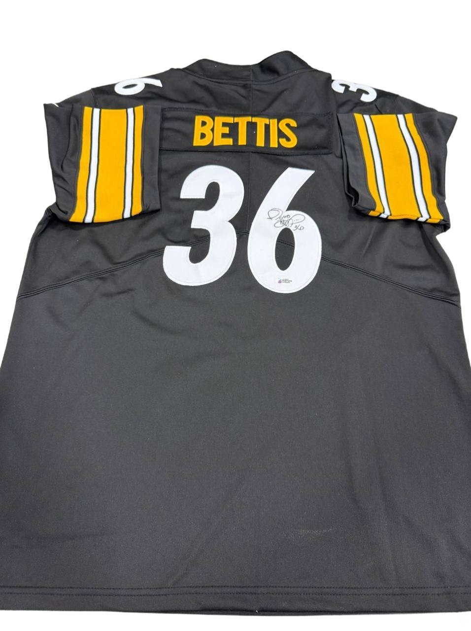 Jerome Bettis Autographed Signed Black Football Jersey BAS COA 
