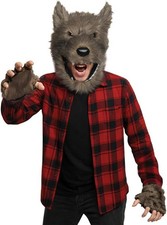 Deluxe Plush Wolf Head  Hands