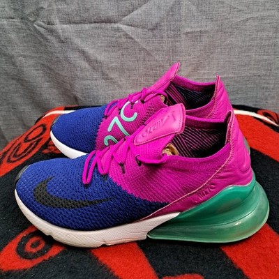 %Size 9 Men Nike Air Max 270 Flyknit Fuchsia Flash A01023-401 / A 19