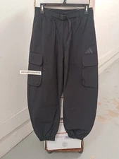 ADIDAS CITY TECH WINDBREAKER PANTS JM1472 BLACK MENS SIZE LARGE