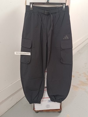ADIDAS CITY TECH WINDBREAKER PANTS JM1472 BLACK MENS SIZE MEDIUM