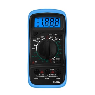 Digital Multimeter Voltmeter XL830L AC DC Ammeter Ohmmeter Volt Meter Tester Ohm