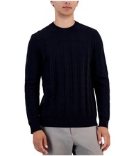 Alfani Mens Textured Chevron Knit Sweater