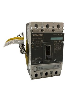 SIEMENS HDK3G100 3 Pole 100 Amp HACR Circuit Breaker With Trip Unit - Small Chip