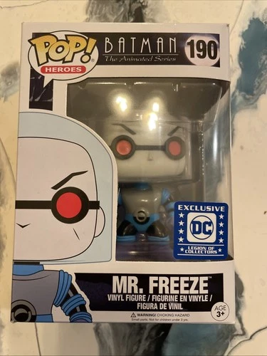 Funko Pop Vinyl Batman: The Animated Series Mr Freeze #190 DC LOC Exclusive