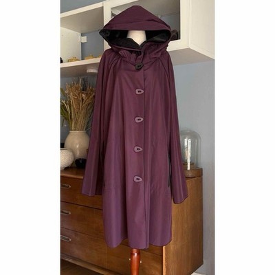 Ubu Classic Piped Reversible Button Parisian Jacket Hooded Purple Black 3X