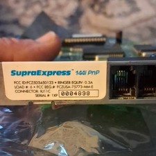 VINTAGE SupraExpress 14.4i PnP ISA Fax Modem Controller Card w/ RJ11