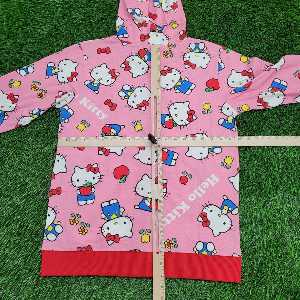 Chaqueta con Capucha Hello-Kitty Adorable AOP Cremallera Mujer Grande 20x26 Rosa Ligera Foto 3 de 4
