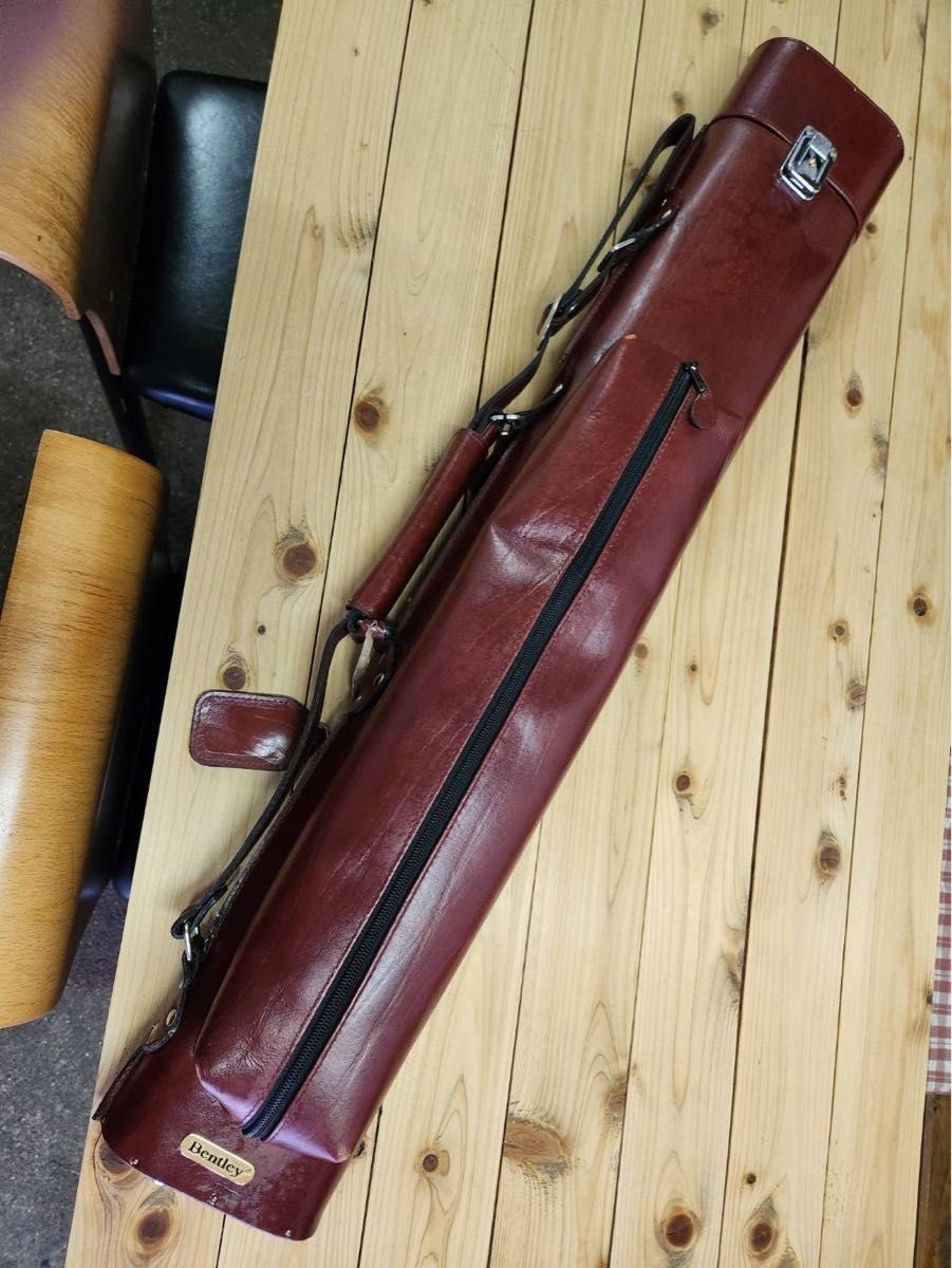 Bentley Leather 2x4 Cue Case Wine Genuine Unused | eBay