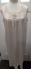 Vintage Sears Lace Nightgown Size Medium Embroided Rose Women