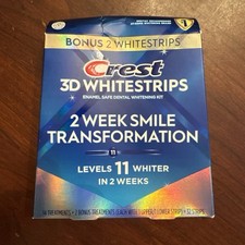 Crest 3D WHITESTRIPS 2 WEEK SMILE TRANSFORMATION - 32 STRIPS . EXP 4/7/27