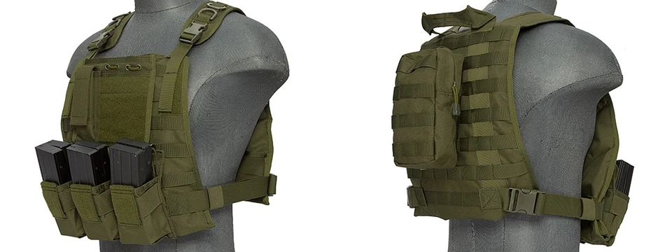 ARMYAIRSOFTGUNS Ca-301Gn Nylon Molle Tactical Vest (Od Green) Airsoft Gun / Accessories