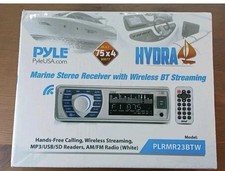 PYLE Boat Marine Stereo Receiver wireless Bluetooth mp3 streaming PLRMR23BTW NEW