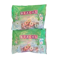 2x Brach's 10 oz CHRISTMAS NOUGATS MIX Individually Wrapped Xmas Tree BB 05/2026